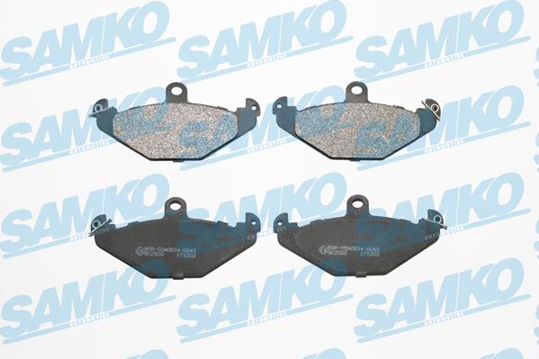 Samko 5SP427 - Тормозные колодки, дисковые, комплект autospares.lv