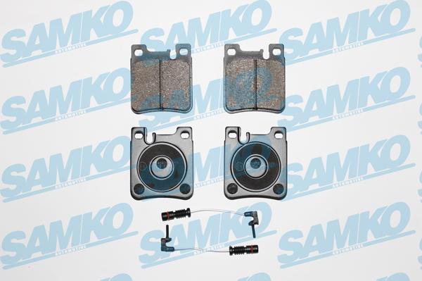 Samko 5SP477A - Тормозные колодки, дисковые, комплект autospares.lv