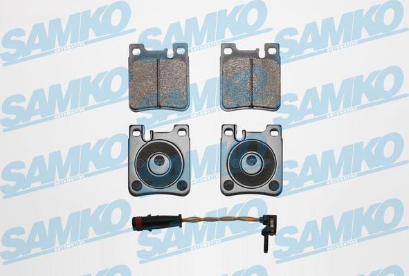 Samko 5SP477B - Тормозные колодки, дисковые, комплект autospares.lv