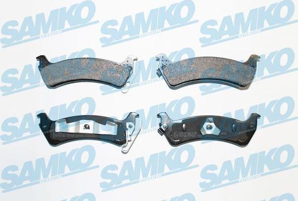 Samko 5SP595 - Тормозные колодки, дисковые, комплект autospares.lv