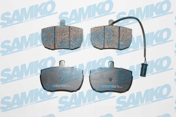 Samko 5SP590 - Тормозные колодки, дисковые, комплект autospares.lv