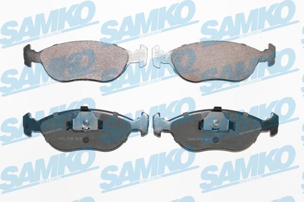 Samko 5SP592 - Тормозные колодки, дисковые, комплект autospares.lv