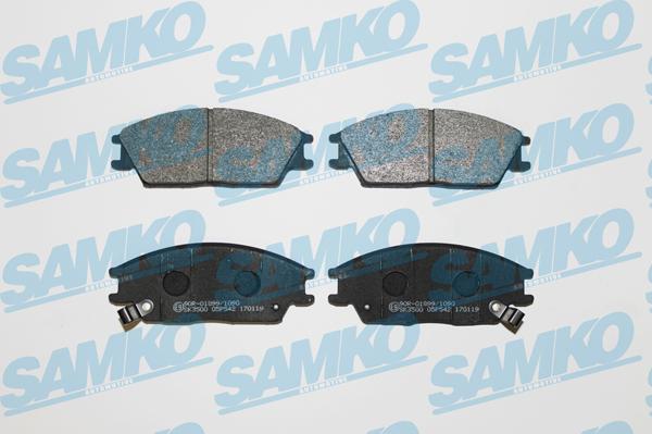 Samko 5SP542 - Тормозные колодки, дисковые, комплект autospares.lv
