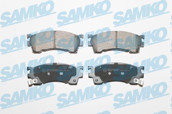 Samko 5SP559 - Тормозные колодки, дисковые, комплект autospares.lv
