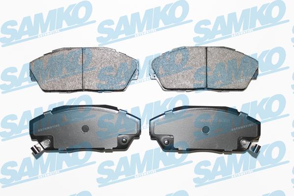 Samko 5SP555 - Тормозные колодки, дисковые, комплект autospares.lv