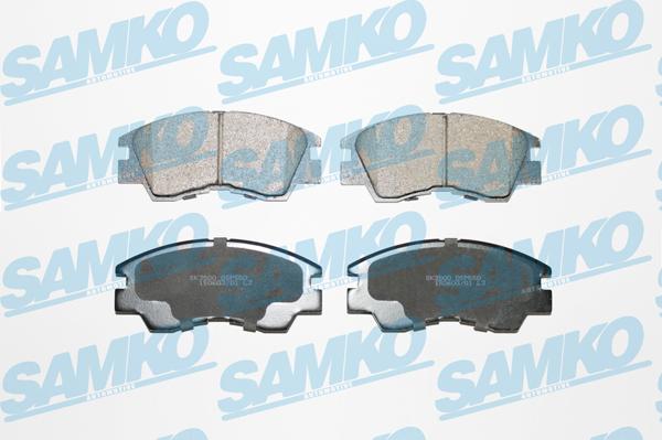 Samko 5SP550 - Тормозные колодки, дисковые, комплект autospares.lv