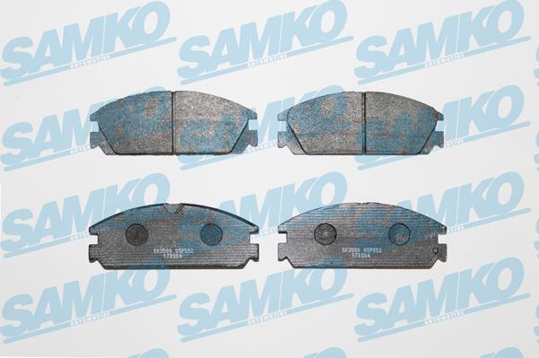 Samko 5SP552 - Тормозные колодки, дисковые, комплект autospares.lv