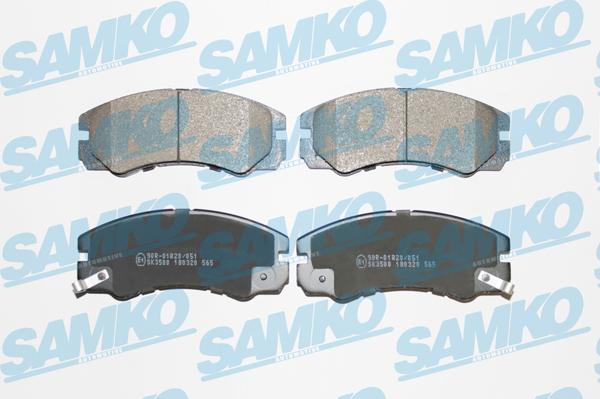 Samko 5SP565 - Тормозные колодки, дисковые, комплект autospares.lv