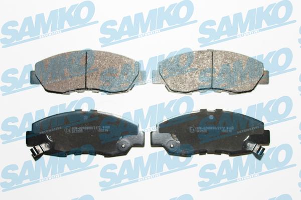 Samko 5SP641 - Тормозные колодки, дисковые, комплект autospares.lv