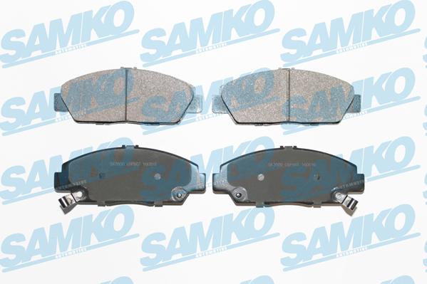 Samko 5SP567 - Тормозные колодки, дисковые, комплект autospares.lv