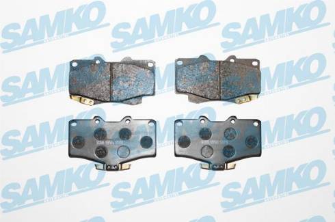 Samko 5SP509 - Тормозные колодки, дисковые, комплект autospares.lv