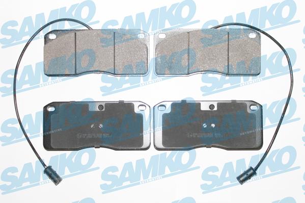 Samko 5SP500 - Тормозные колодки, дисковые, комплект autospares.lv