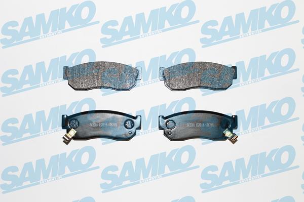 Samko 5SP519 - Тормозные колодки, дисковые, комплект autospares.lv