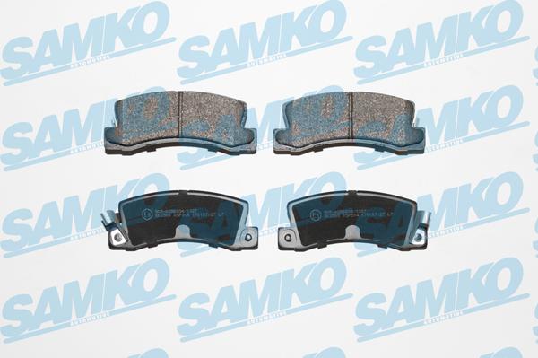 Samko 5SP514 - Тормозные колодки, дисковые, комплект autospares.lv