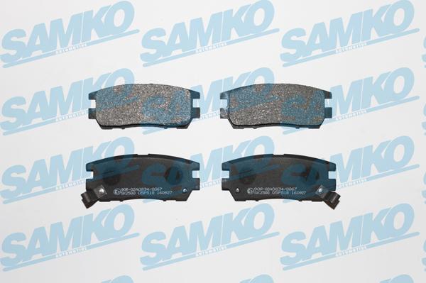 Samko 5SP518 - Тормозные колодки, дисковые, комплект autospares.lv