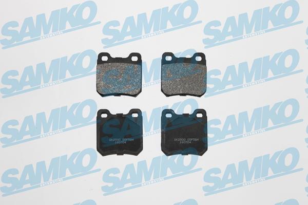 Samko 5SP584 - Тормозные колодки, дисковые, комплект autospares.lv
