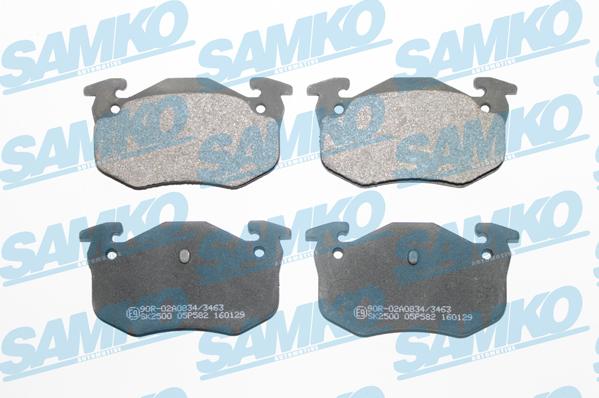 Samko 5SP582 - Тормозные колодки, дисковые, комплект autospares.lv