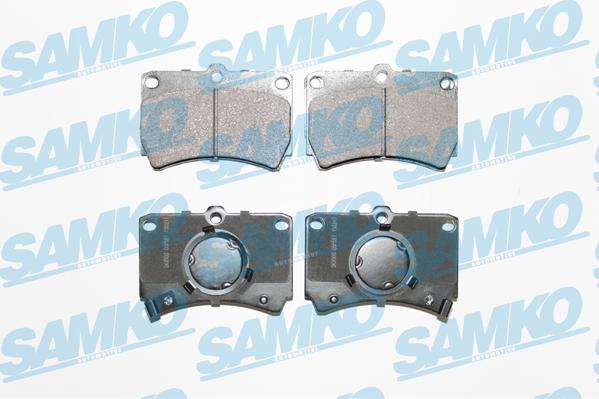 Samko 5SP587 - Тормозные колодки, дисковые, комплект autospares.lv