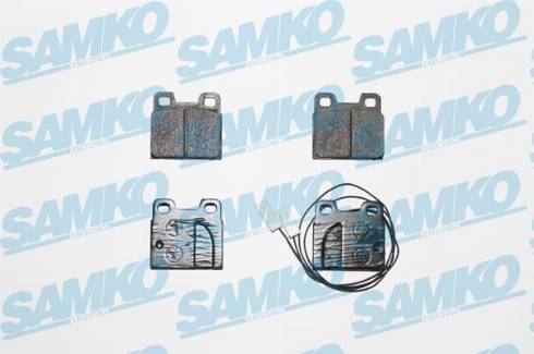 Samko 5SP531 - Тормозные колодки, дисковые, комплект autospares.lv