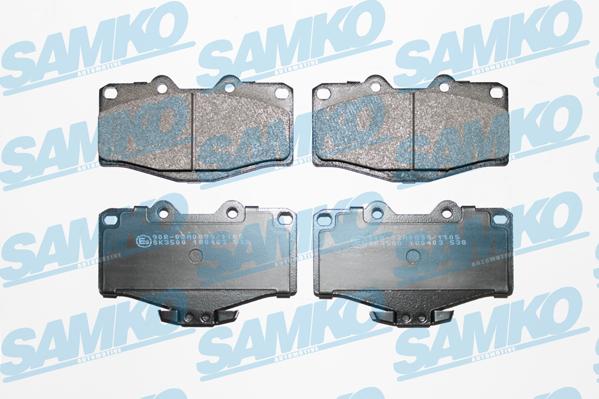 Samko 5SP538 - Тормозные колодки, дисковые, комплект autospares.lv