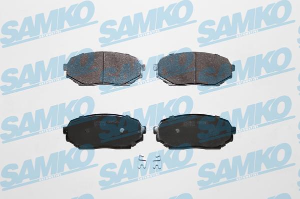 Samko 5SP525 - Тормозные колодки, дисковые, комплект autospares.lv