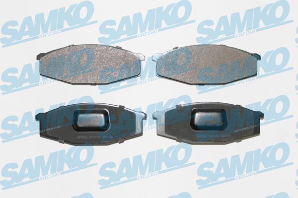 Samko 5SP575 - Тормозные колодки, дисковые, комплект autospares.lv