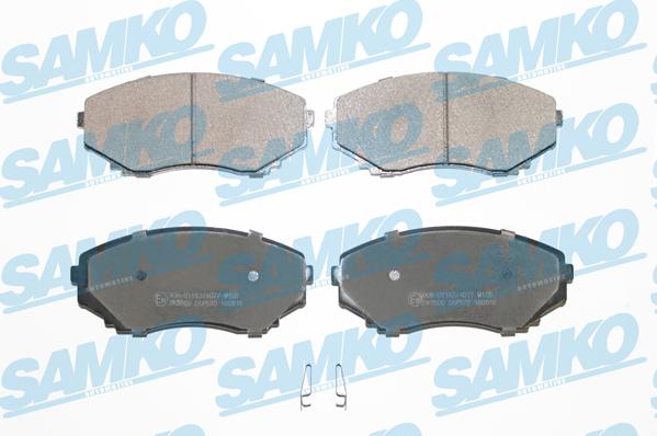 Samko 5SP570 - Тормозные колодки, дисковые, комплект autospares.lv