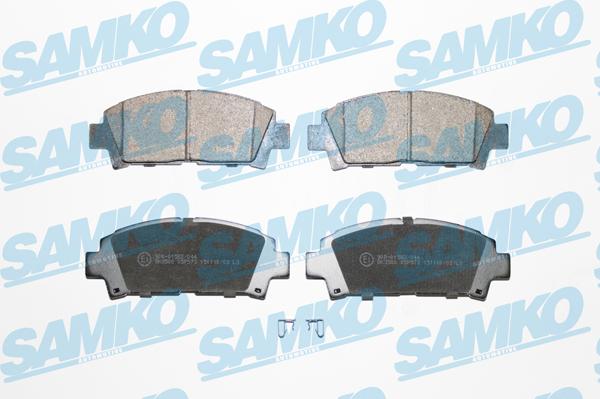 Samko 5SP573 - Тормозные колодки, дисковые, комплект autospares.lv