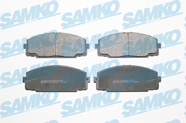 Samko 5SP577 - Тормозные колодки, дисковые, комплект autospares.lv
