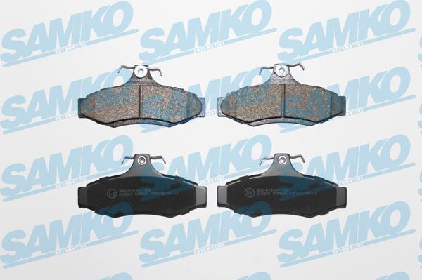 Samko 5SP694 - Тормозные колодки, дисковые, комплект autospares.lv