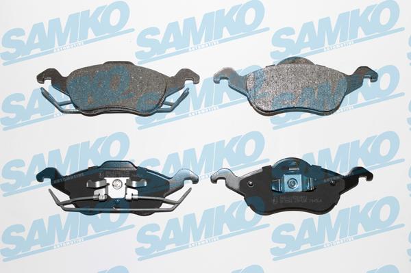 Samko 5SP696 - Тормозные колодки, дисковые, комплект autospares.lv