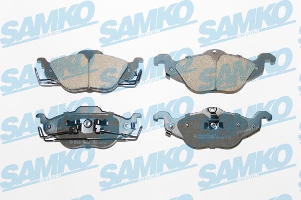 Samko 5SP698 - Тормозные колодки, дисковые, комплект autospares.lv