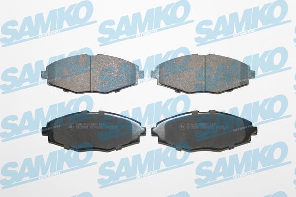Samko 5SP693 - Тормозные колодки, дисковые, комплект autospares.lv