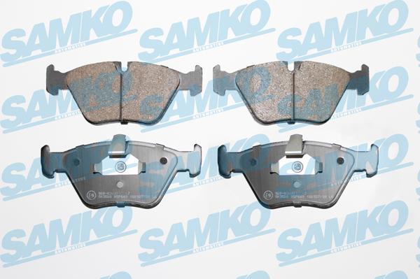 Samko 5SP649 - Тормозные колодки, дисковые, комплект autospares.lv