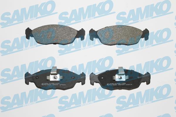 Samko 5SP644 - Тормозные колодки, дисковые, комплект autospares.lv
