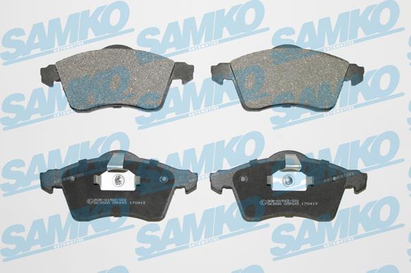 Samko 5SP645 - Тормозные колодки, дисковые, комплект autospares.lv