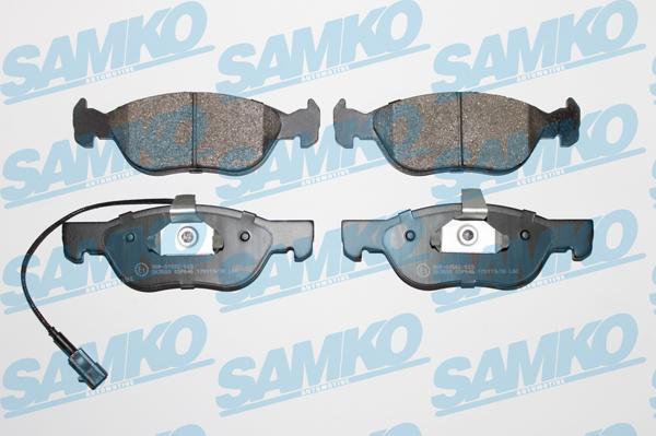 Samko 5SP646 - Тормозные колодки, дисковые, комплект autospares.lv