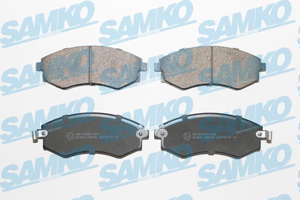 Samko 5SP640 - Тормозные колодки, дисковые, комплект autospares.lv