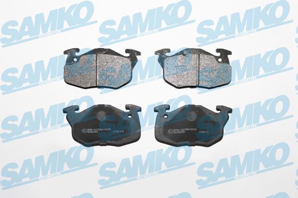 Samko 5SP642 - Тормозные колодки, дисковые, комплект autospares.lv