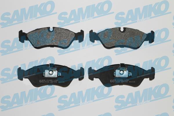 Samko 5SP656 - Тормозные колодки, дисковые, комплект autospares.lv