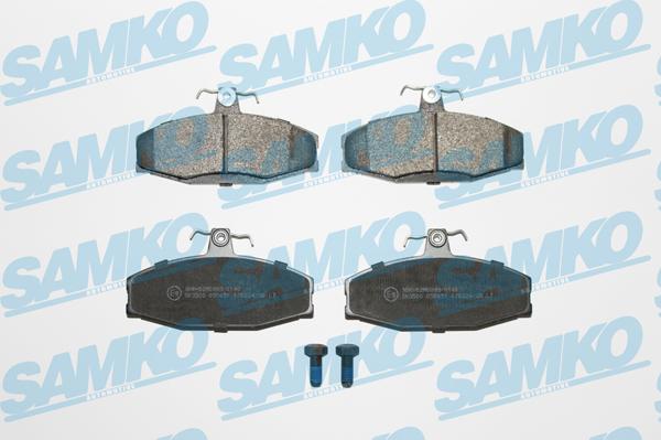 Samko 5SP651 - Тормозные колодки, дисковые, комплект autospares.lv