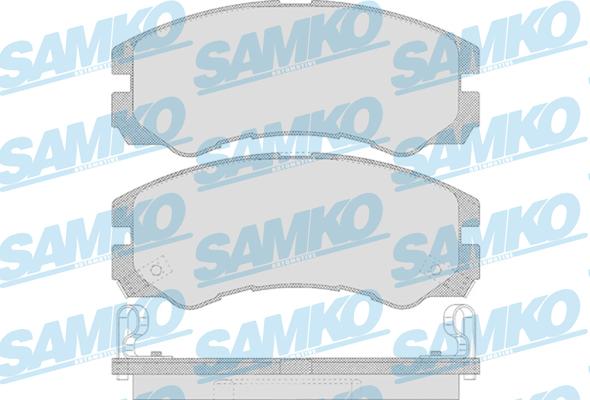 Samko 5SP658 - Тормозные колодки, дисковые, комплект autospares.lv