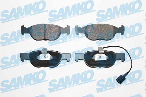 Samko 5SP652 - Тормозные колодки, дисковые, комплект autospares.lv