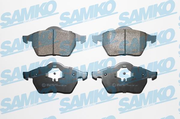 Samko 5SP669 - Тормозные колодки, дисковые, комплект autospares.lv