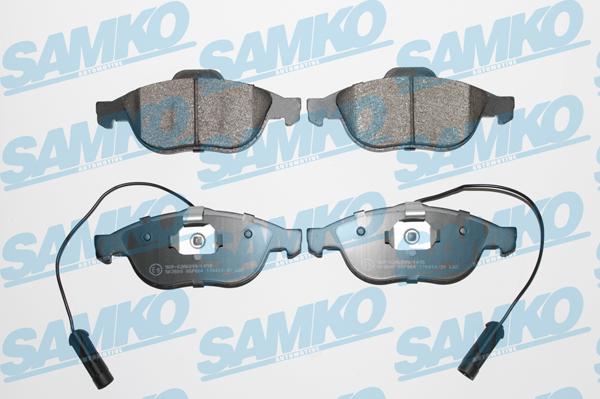 Samko 5SP664 - Тормозные колодки, дисковые, комплект autospares.lv