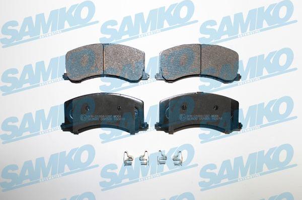 Samko 5SP665 - Тормозные колодки, дисковые, комплект autospares.lv