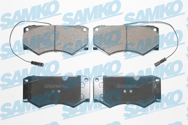 Samko 5SP660 - Тормозные колодки, дисковые, комплект autospares.lv