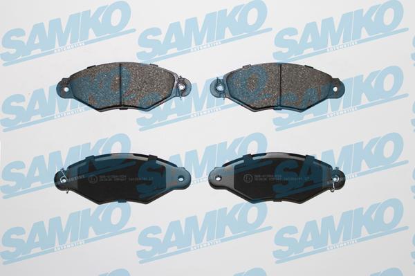 Samko 5SP661 - Тормозные колодки, дисковые, комплект autospares.lv