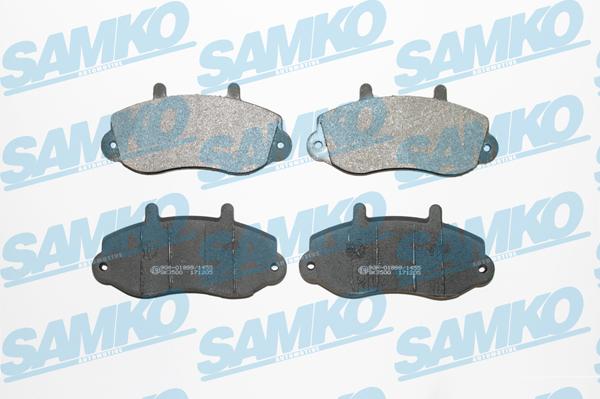 Samko 5SP663 - Тормозные колодки, дисковые, комплект autospares.lv