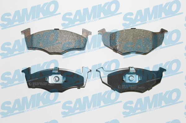 Samko 5SP667 - Тормозные колодки, дисковые, комплект autospares.lv
